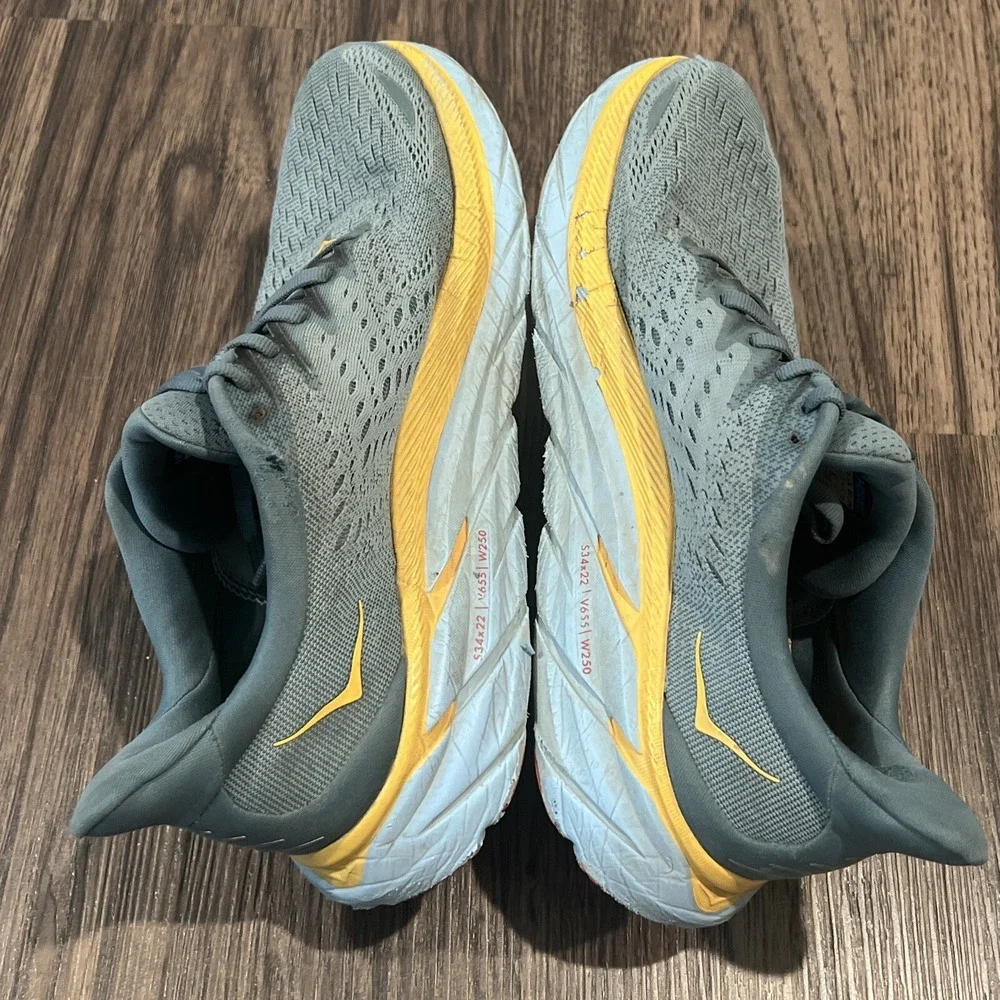 HOKA ONE ONE Clifton 8 Men's Running Shoes Goblin Blue/Mountain Spring Sz 8D